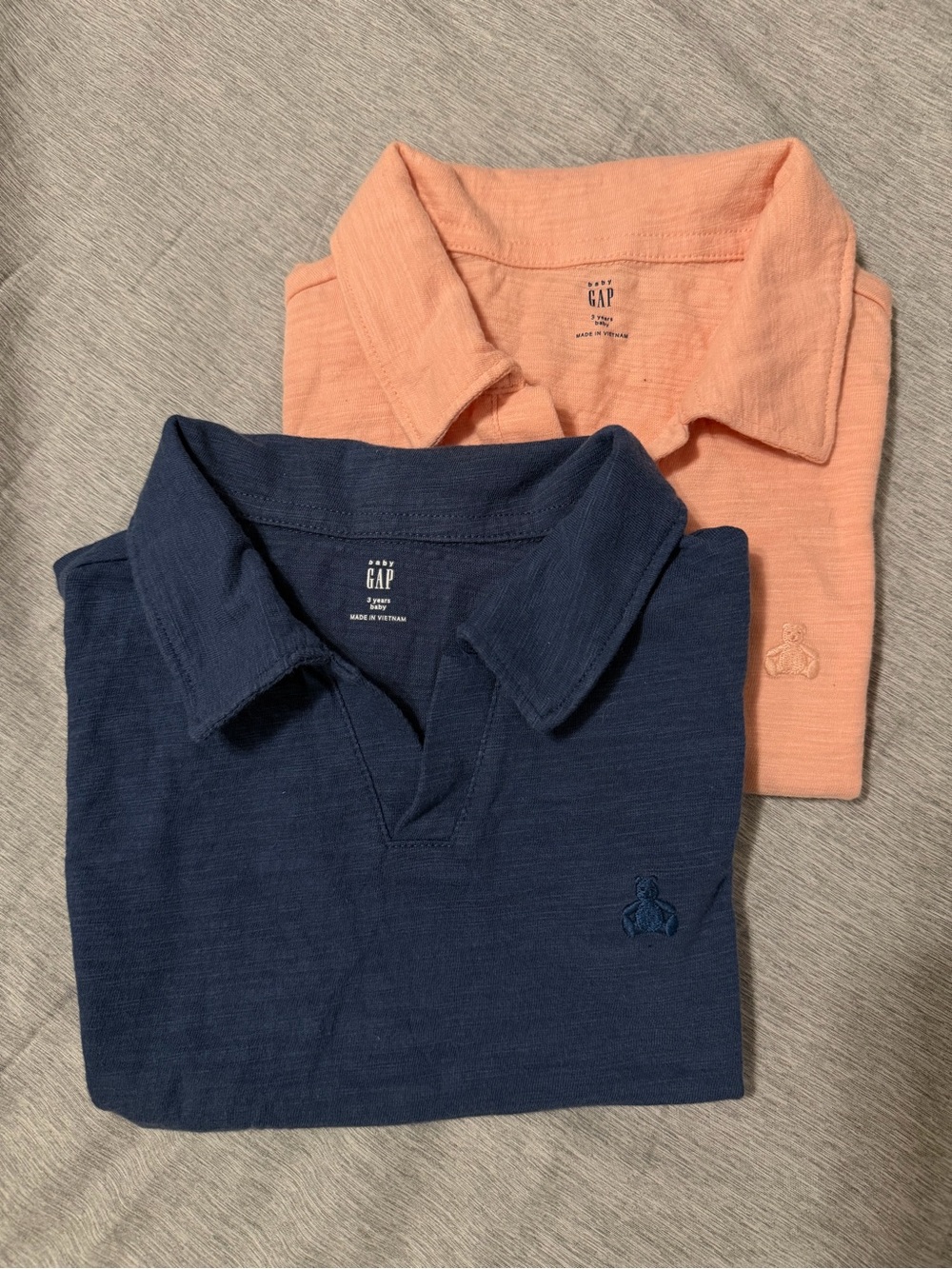 GAP kids Polo — Navy and coral